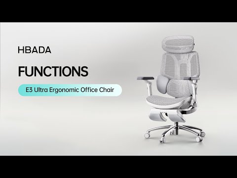 HBADA E301WHA Ergonomic Chair Functional Instructions