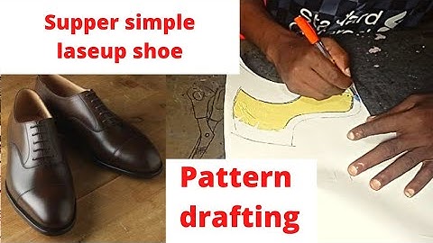 supper simple laseup shoe pattern drafting #diy #doityourself #howto  @edenluxury247