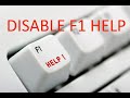 Tắt phím F1/HELP trong CAD | Disable F1/HELP in CAD