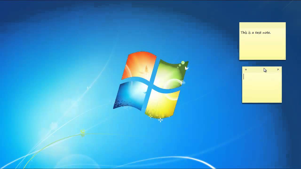 How To Create Sticky Notes In Windows 7 YouTube How To Create Sticky Notes In Windows 7 YouTube