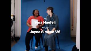 Jayna and Sara | Dear Mentor: Class of 2026 | Ithaca College