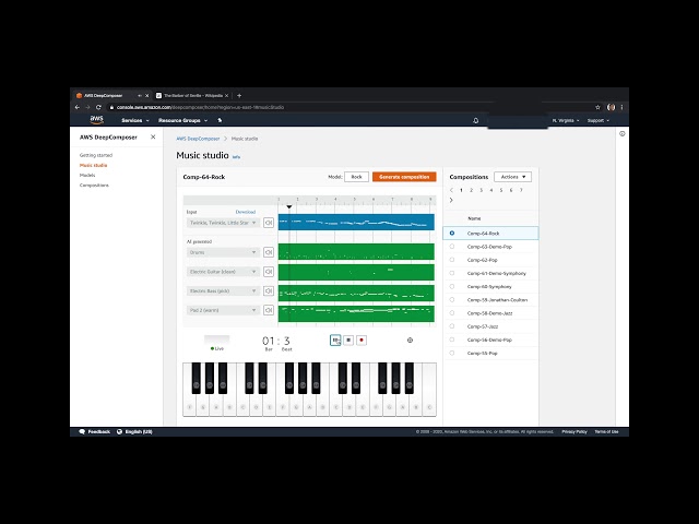 Rossini - Barber of Seville Overture on AWS DeepComposer