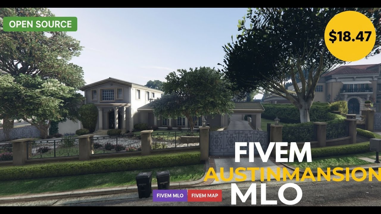 Fivem Austinmansion MLO | Luxury Mansion & High-End Living | $18.47 | Open Source