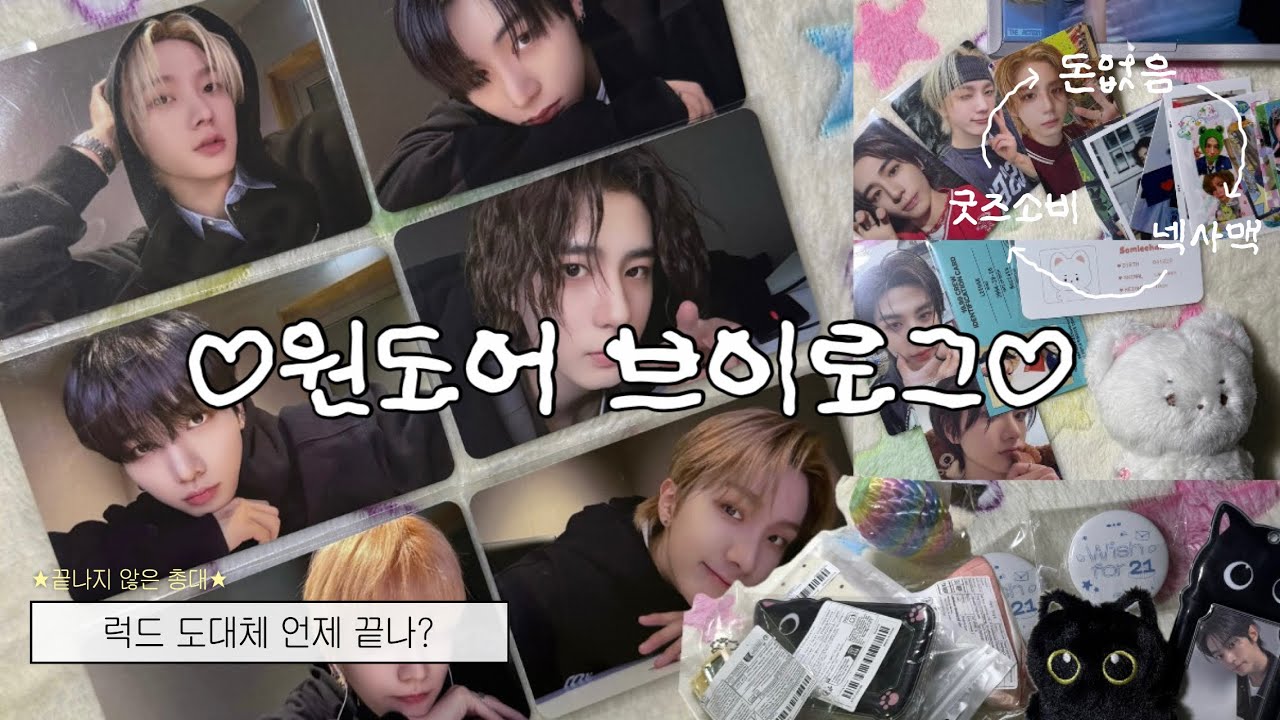 [원도어 브이로그] 엄마왈:택배 좀 그만시켜라 | 총대 | 럭드 | 준등기깡 | 부본진 | 앨범깡 