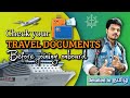Travel Documents to join Ship Detailed in TAMIL