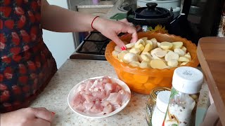 КАРТОШКА с КУРИЦЕЙ в духовке ПРИКОЛ 😂 КАРТОШКА с КУРИЦЕЙ в духовке ПРИКОЛ 😂