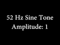 52 hz sine tone amplitude 1