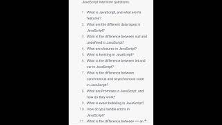 javascript interview questions basic to advance... asked in most of the interviews| UI Jobs
