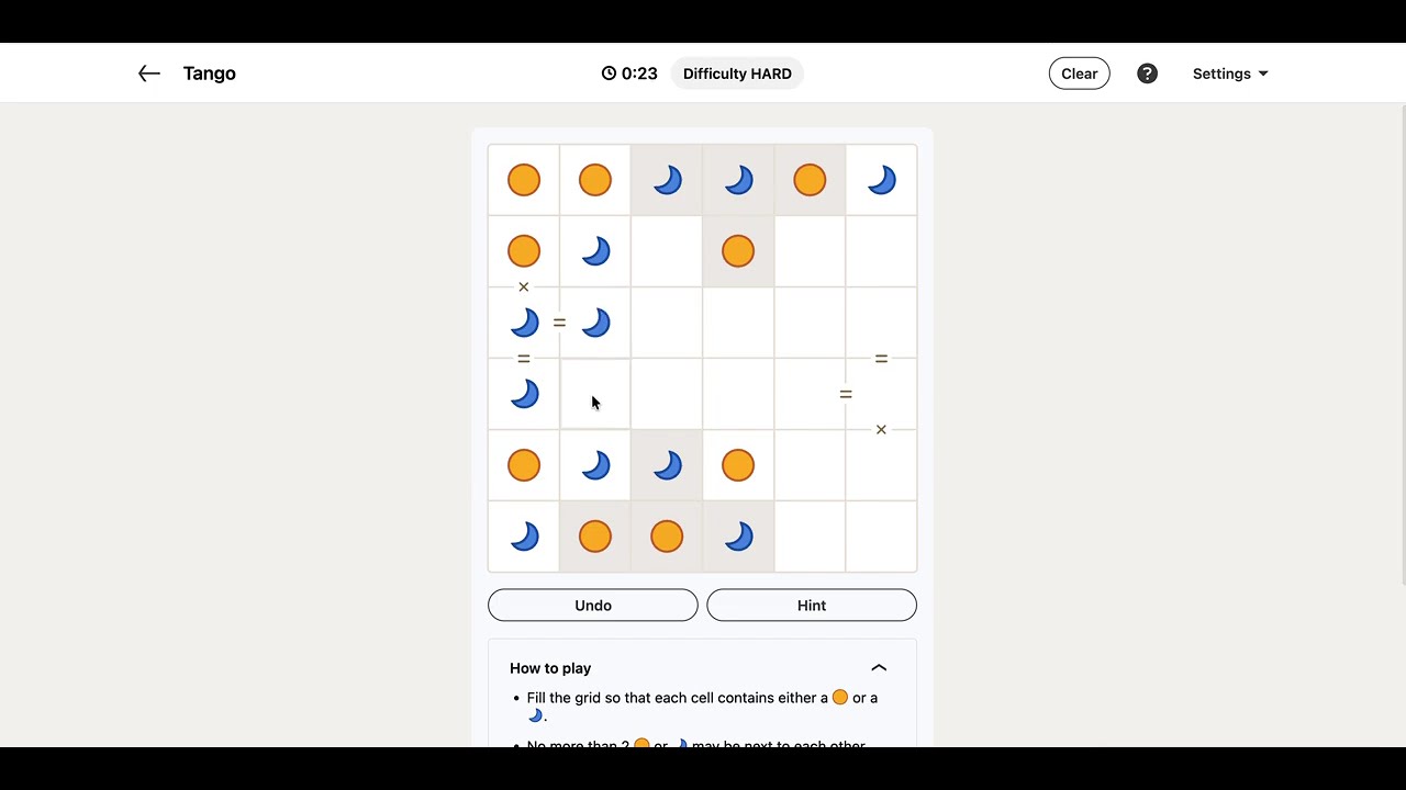 LinkedIn Tango Answer Today - Puzzle #474 | 24 January 2026