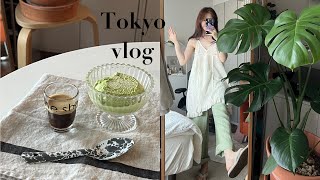 (Sub)일본vlogㅣ🛍️옷 쇼핑, ZARA 언박싱 ! 밤 산책🌛 커피취향☕️ 내가 여름을 보내는 방법 🍨