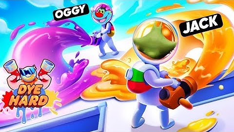 Oggy And Jack Playing Dye Hard Color War Game | Noob Pro Hacker || Aethonix zone