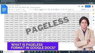 What Is Pageless Format in Google Docs?