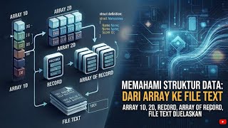 Tugas UAS Algoritma Pemrograman - Array 1 Dimensi, 2 Dimensi, Record, Array of Record dan File Teks.