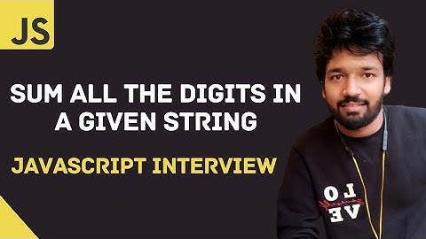 JavaScript Coding Interview | Digits Count in a String