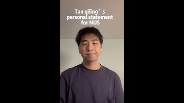 Tan qiling’s Personal Statement for NUS