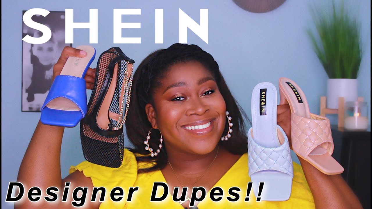 SHEIN DOES IT AGAIN! DESIGNER DUPES!! SHEIN SHOE HAUL 2020 | BOMBBEAUTY