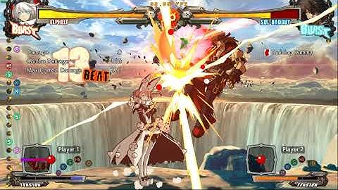 Guilty Gear Xrd Rev2 - Elphelt - Corner 2 Corner 50 meter combo