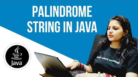 Palindrome string in JAVA