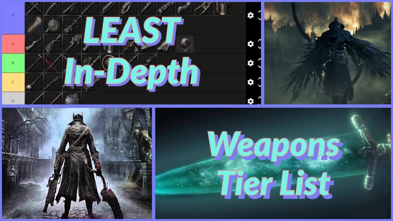 The LEAST InDepth Bloodborne Weapon Tier List Bloodborne YouTube