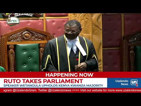 Wetangula In First Adjournment As MPs Fight Over Majority