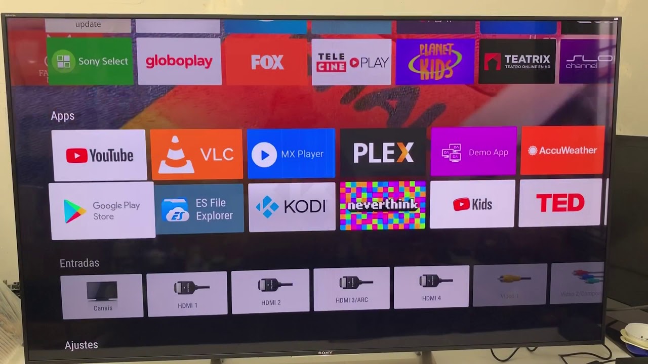 Como ativar a função de comando de voz nos televisores Sony XBR Android ...