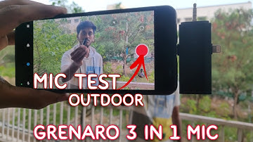 Grenaro 3 in 1 wireless microphone (mic test)