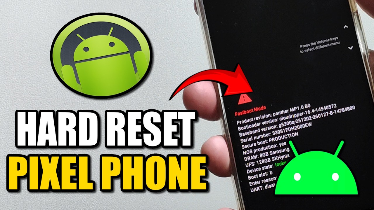 How to Hard RESET your Google Pixel Phone - Android Reset - YouTube