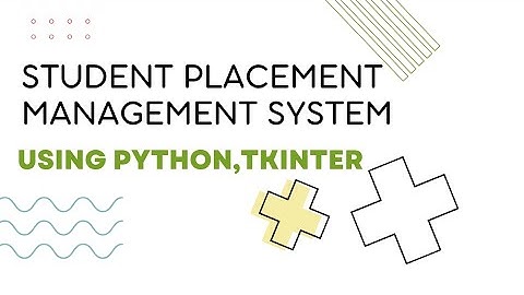 Student Placement Management System using python,tkinter,sqlite3