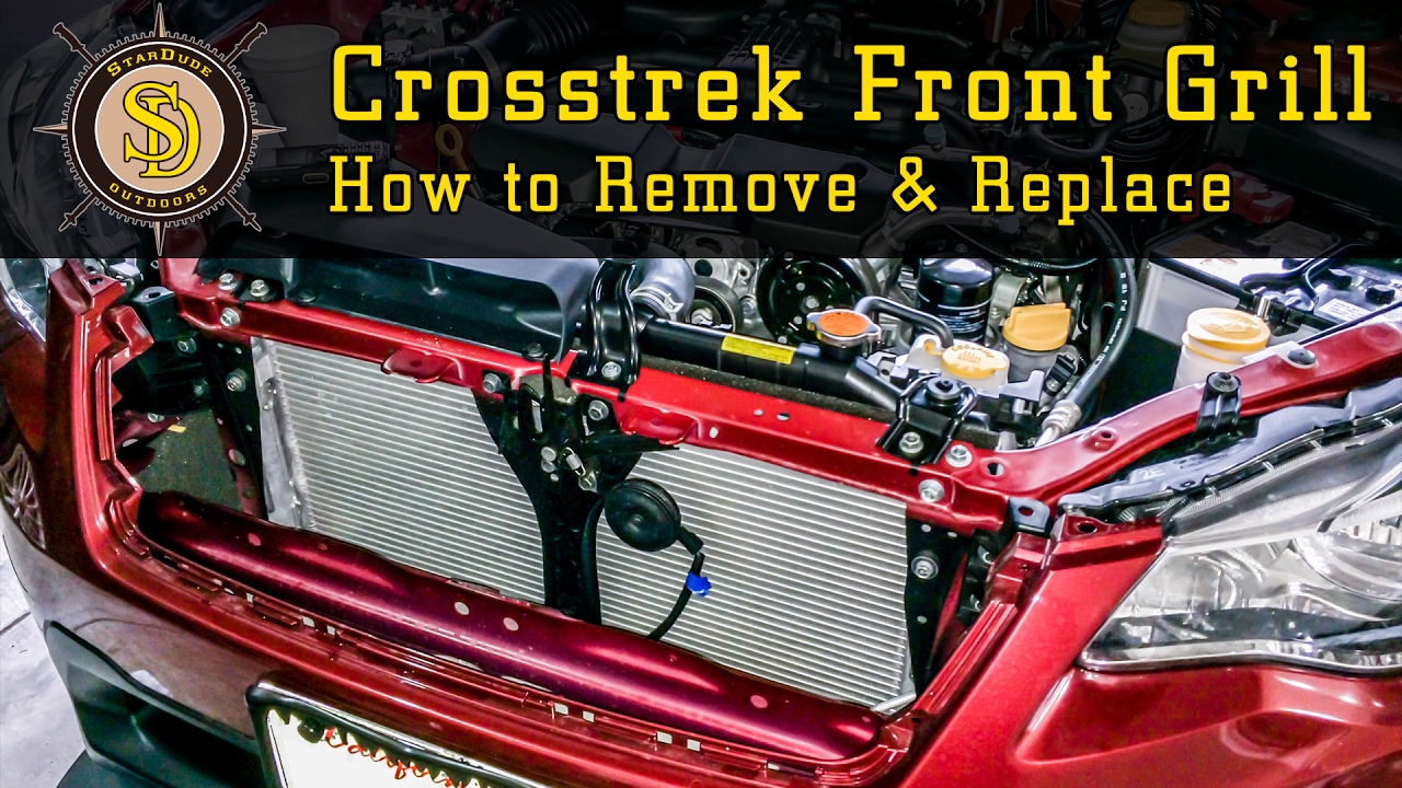 Subaru Crosstrek How To Remove the Front Grill YouTube