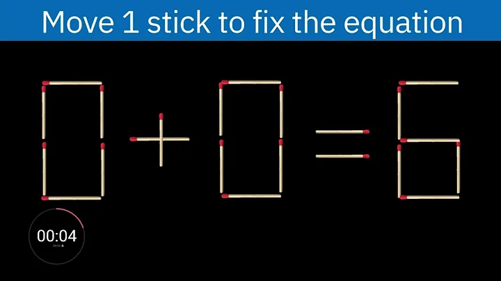 0+0=6 Matchstick Challenge – Can You Solve It? | QuizMath