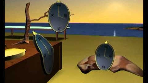 Salvador Dali - Recreation of The Persistence of Memory painting in 3D