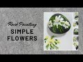 ROCK PAINTING SIMPLE FLOWERS | How to Paint Rocks | Tutorial | Aressa1 | 2020