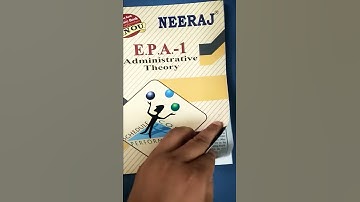 EPA 1 Neeraj ignou help book