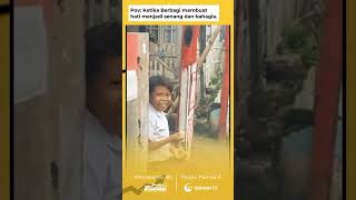 Hati senang jika bisa berbagi⁣⁣ #wahdahtv #shorts #short #sedekah #berbagi