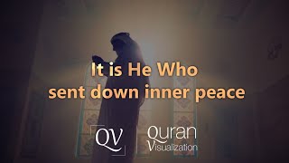 Surah Al Fath | Verse 4 | Abdul Rahman Mossad | Quran Visualization
