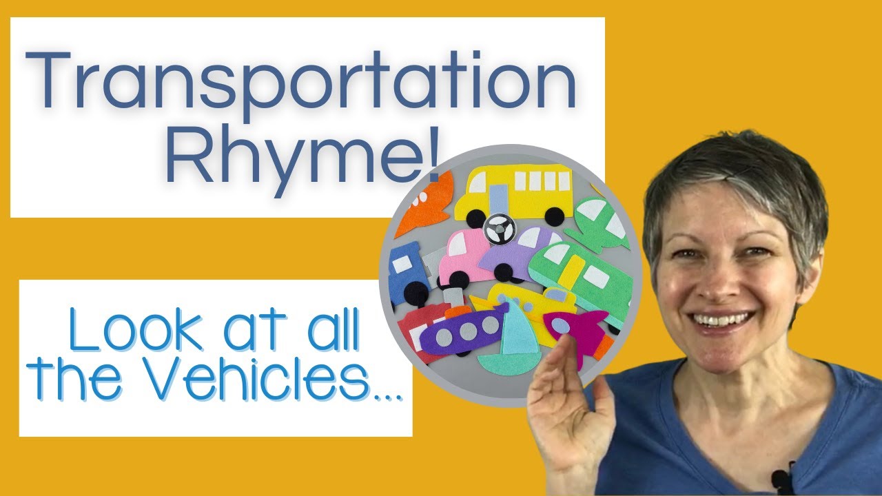 Truck Car & Train Rhyme for Kids! Circle Time Transportation Rhyme for