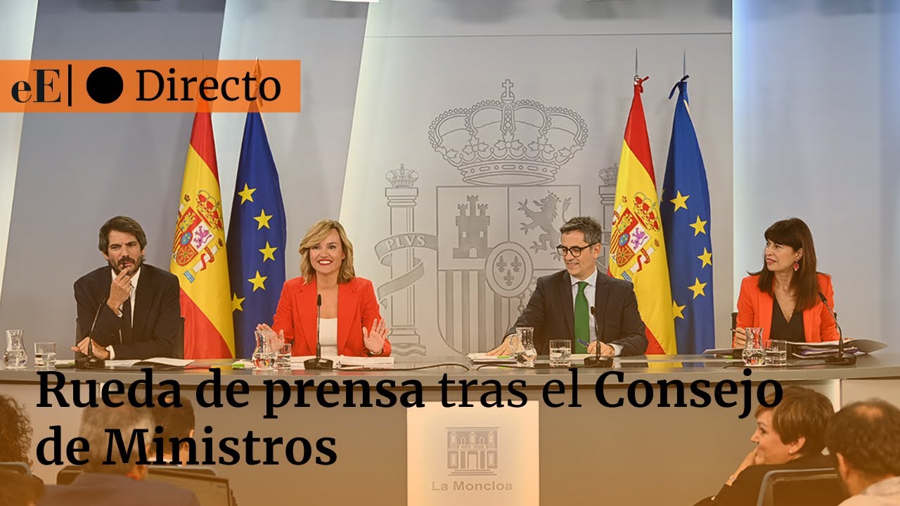 🔴 En directo | Rueda de prensa tras el Consejo de Ministros 17/09/2024 ...