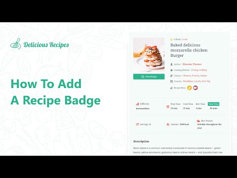 How To Add A Recipe Badge | Delicious Recipes Plugin