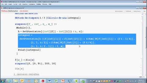 Integración numérica