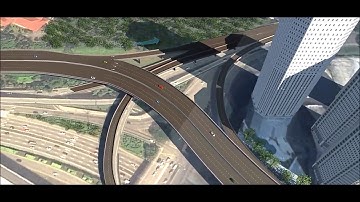 Autodesk Infraworks. Elevated corridor / flyway modelling and visualisation using Infraworks.