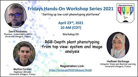 Fridays Hands-On 0.2: RGB-Depth plant phenotyping from top view: system and image analysis