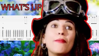 4 NON BLONDES  WHAT'S UP ?  Guitar Tutorial (TAB + CHORD)