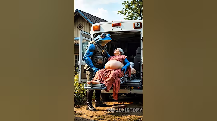 Army frog help grandmother | story of frog and grandmother #ai #humanity #frog #shorts