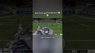 was this a good fumble for 6.😮🤔 #madden #madden26 #gaming #nfl #football