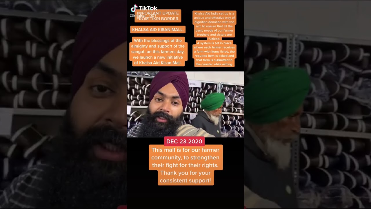 The biggest Khalsa Aid Kisan Mall.