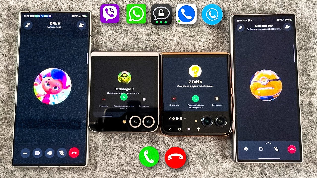 Samsung Z Fold6, Z Flip6, Razr 50U, Radmagic SkyPhone, Zangi, WhatsApp, Viber, Treema Incoming Call