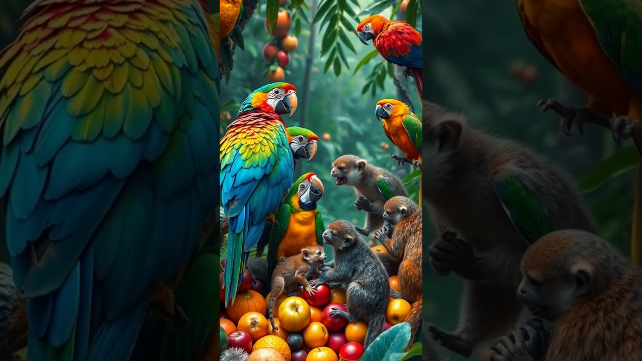 The Terrific Toucan Tussle: A Fruitful Fiesta!