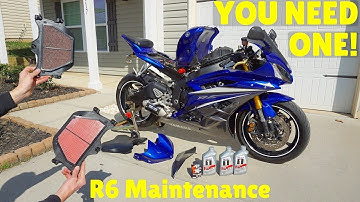 (06’-16’) Yamaha YZF-R6 Oil and Air Filter Change