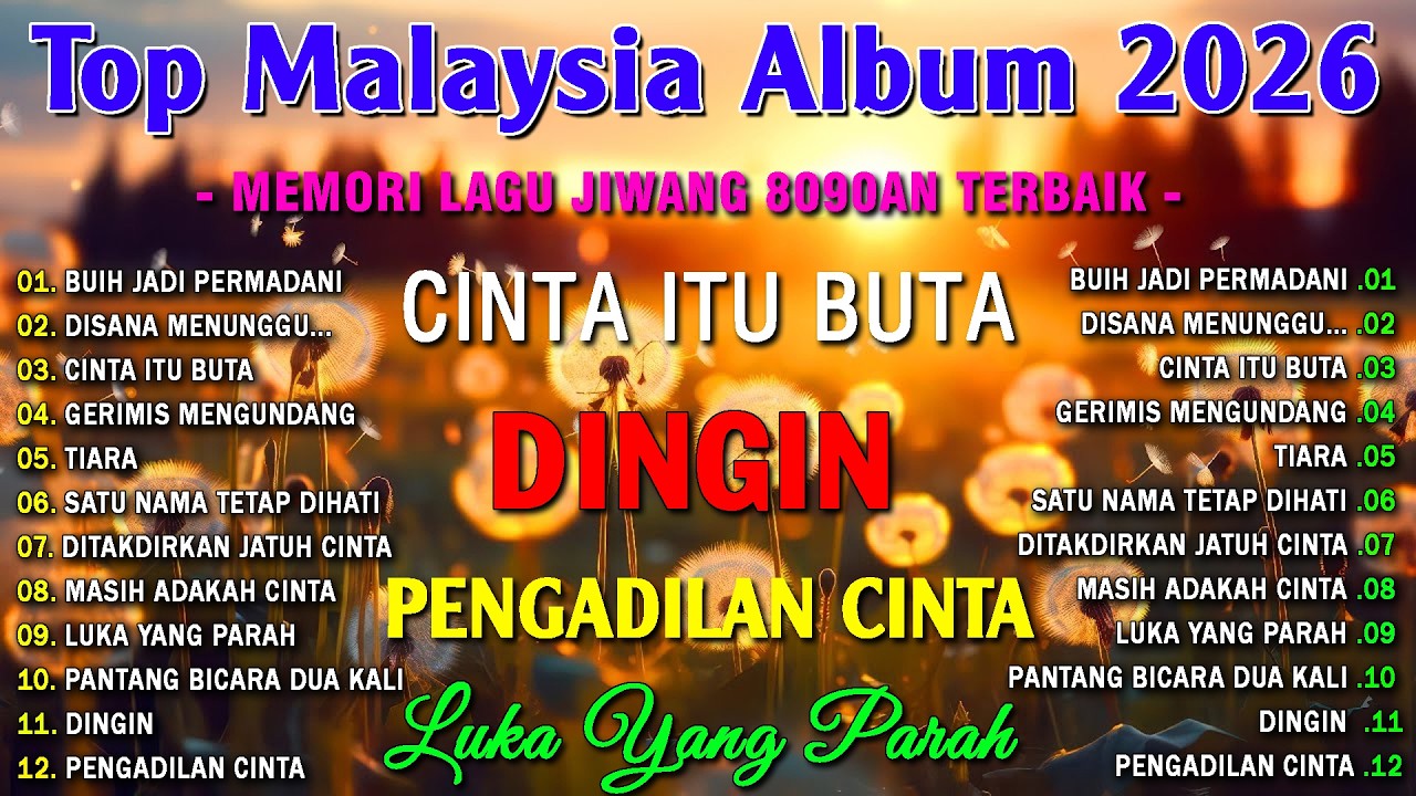 Lagu Malaysia Lama Populer🌅 Slow Rock Malaysia 80an 90an Full Album Tanpa Iklan