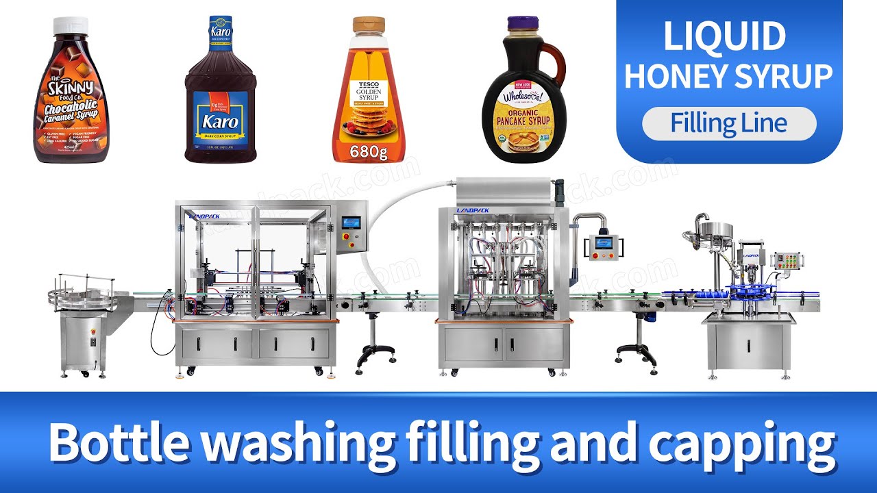 Automatic Syrup Bottle Washing Filling Capping Labeling Machine Liquid ...